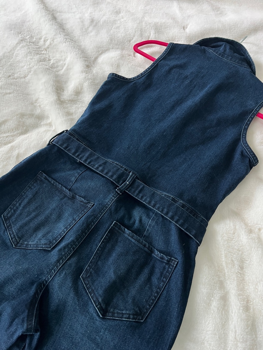 ReWash Denim Sleeveless Jumpsuit, Size M - Picture 6 of 7